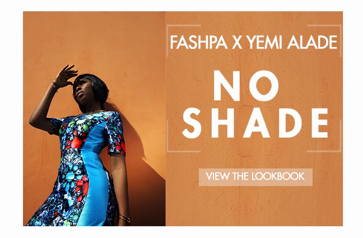 Yemi Alade for Fashpa No Shade Lookbook cover on Fashion Rehab