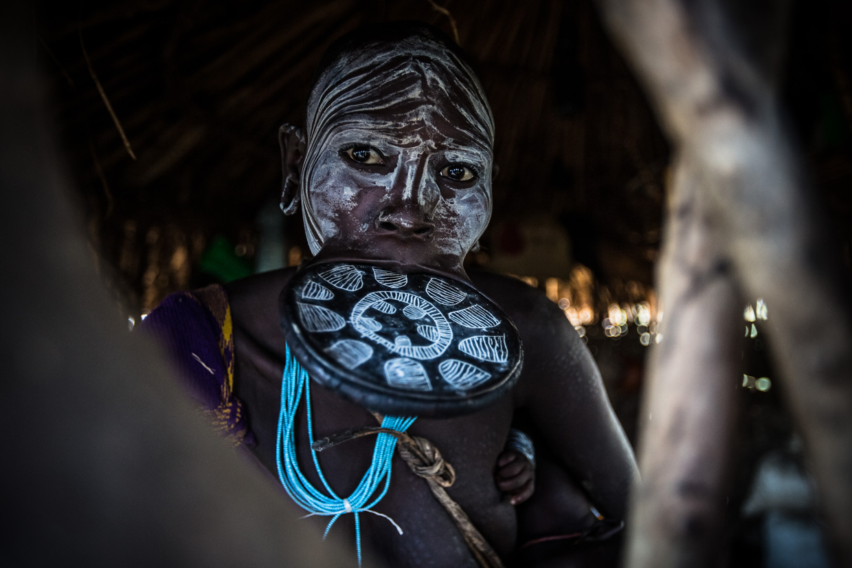 Ethiopie - L’art du body painting dans la tribu omo.